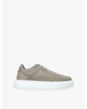Cleens Court Suede Trainers - White