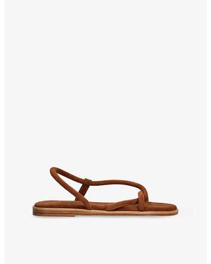 Ancient Greek Sandals Bomba Suede Sandals - Brown