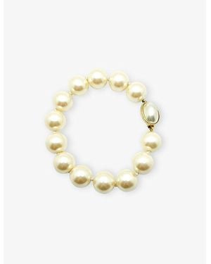 JENNIFER GIBSON JEWELLERY Pre-Loved Jgj Line-Plated Metal And Pearl Bracelet - Metallic
