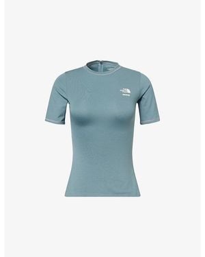 The North Face X Skims Refina Stretch-Woven Short-Sleeve Top - Blue