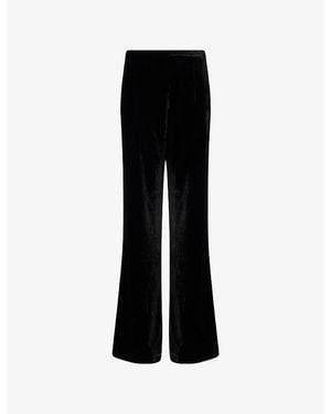 LeKasha San Polo Straight-Leg Woven Trousers - Black