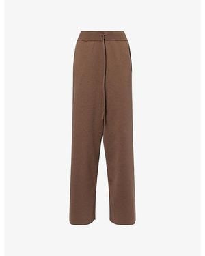 Entire studios Straight-Leg Knitted Jogging Bottoms - Brown