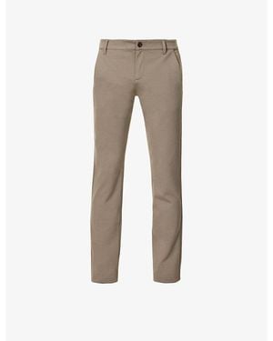 PAIGE Stafford Slim-fit Tapered-leg Stretch-woven Trousers - Multicolour