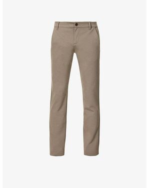 PAIGE Stafford Slim-fit Tapered-leg Stretch-woven Trousers - Multicolour