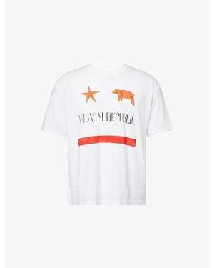Visvim Jumbo Graphic Print Cotton-Blend T-Shirt - White