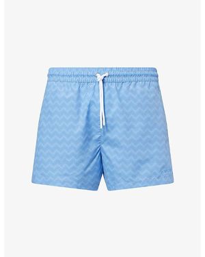 Missoni Mid-Length Swim Shorts - Blue