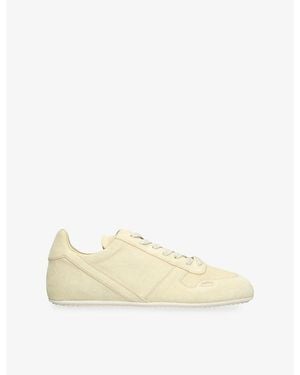 Rick Owens Minimal Suede Trainers - Natural