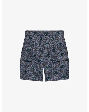 Prada Re-Nylon Floral-Print Swim Shorts - Blue