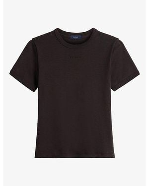 Soeur Aristide Crewneck Short-Sleeve Cotton T-Shirt - Black