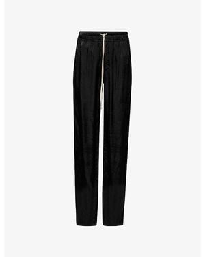 Rick Owens Dietrich Drawstring Woven Pants - Black
