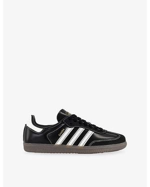 adidas Samba Og Leather Sneakers - Black