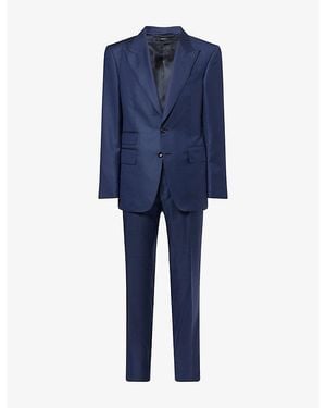 Tom Ford Shelton Single-Breasted Wool Suit - Blue