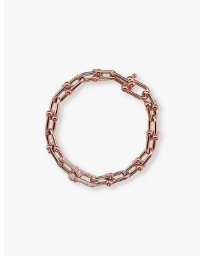Tiffany & Co. Tiffany Hardwear Medium Link 18Ct Rose- And 1.39Ct Diamond Bracelet - Metallic