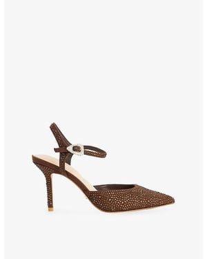 Dune Compliments Crystal-Embellished Courts - White