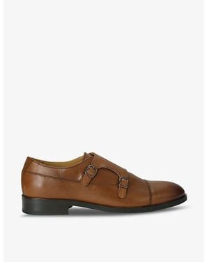 Kurt Geiger Hunter Leather Monk Shoes - Brown