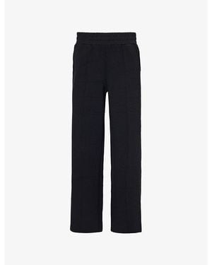 Varley Drawstring-Waistband Wide-Leg Mid-Rise Stretch-Woven Pants - Blue