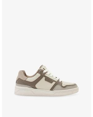 AllSaints Regan Plus Leather Trainers - White