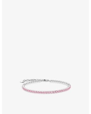 Thomas Sabo Tennis 925 Sterling And Cubic Zirconia Bracelet - White