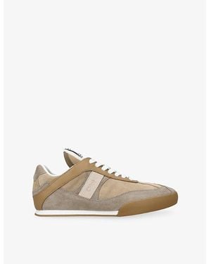 Chloé Kick Low Suede Sneakers - Natural