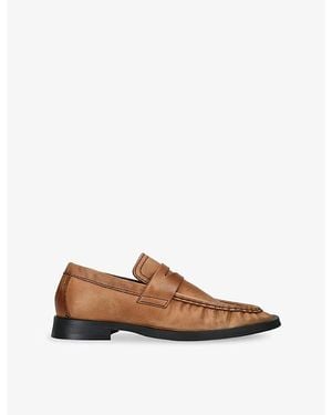 Miista Zita Leather Loafers - Brown