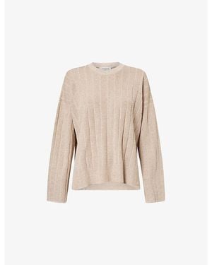 Yasmina Q Raye Oversized Knitted Top - Natural