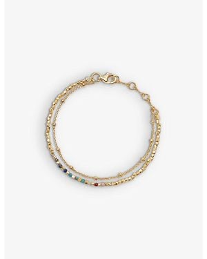 Astley Clarke Fine Biography 18Ct And Gemstone Bracelet - Metallic