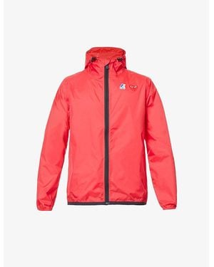 COMME DES GARÇONS PLAY Comme Des Garçons Play X K-Way Hooded Shell Jacket - Red