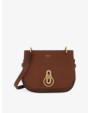 Mulberry Amberley Small Pebbled-Leather Satchel Bag - Brown