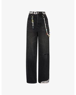 NAHMIAS Rainbowbaggy-Fit Denim Jeans - Black