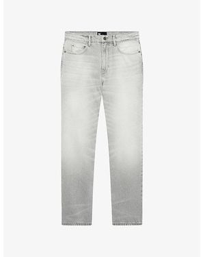 The Kooples Faded-Wash Straight-Leg Jeans - Grey