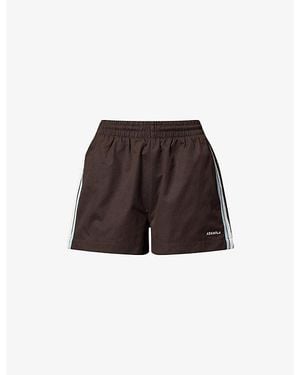 ADANOLA Woven Tape-Trim Woven Shorts - Brown
