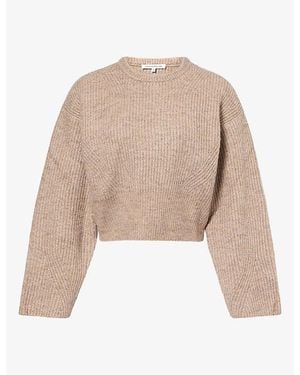 GOOD AMERICAN The Chunky Rib Knitted Jumper - Natural