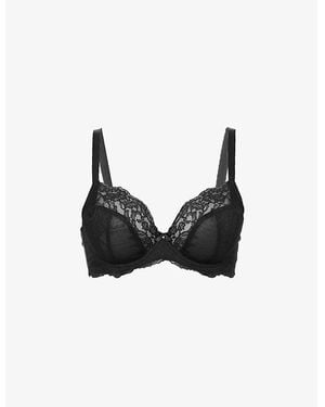 Panache Ava Lace Plunge Bra - Black