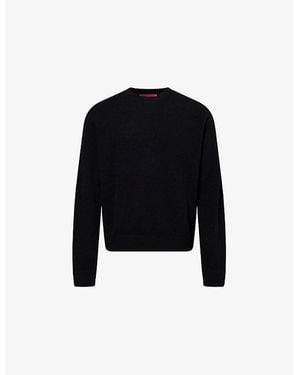 The Elder Statesman Regular-Fit Crewneck Cashmere Sweater - Black