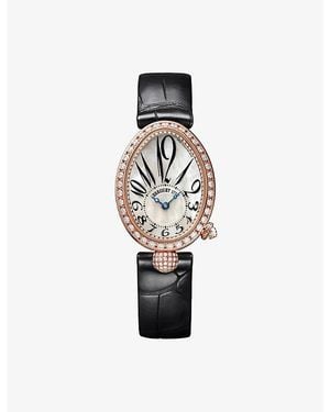 Breguet Reine De Naples 8928 18Ct Rose- And 1.474Ct Brilliant-Cut Diamond Automatic Watch 25Mm - White