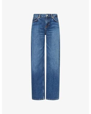 Reformation Charlee Straight-Leg Denim Jeans - Blue