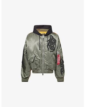 Vetements X Alpha Industries Woven Bomber Jacket - Green