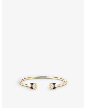 Boucheron Quatre Classique Pvd-Coated 18Ct, And And 0.23Ct Brilliant-Cut Diamond Bracelet - Natural