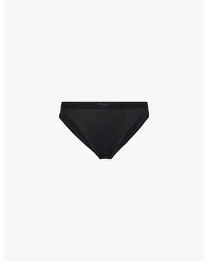 Sloggi Ever Ease Tai High-Leg Stretch-Cotton Briefs - Black