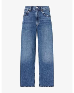 Agolde Low Curve Crop Denim Jeans - Blue