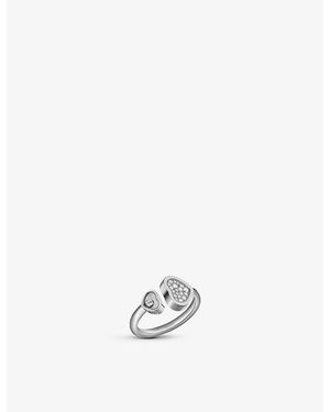 Chopard Happy Hearts 18Ct- And 0.22Ct Round-Cut Diamond Ring - White