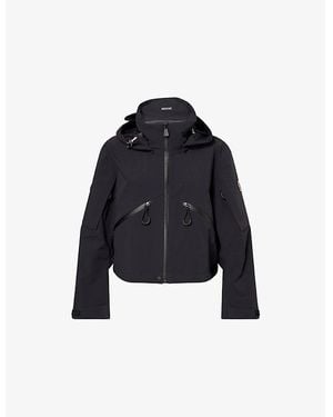 Moncler Kibira Hooded Stretch-Woven Jacket - Blue