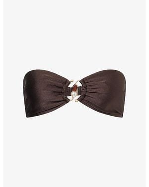 Seafolly Palermo Ring Bikini Top - Brown