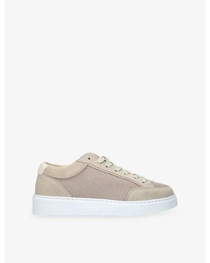 Cleens Luxor Suede And Mesh Sneakers - White
