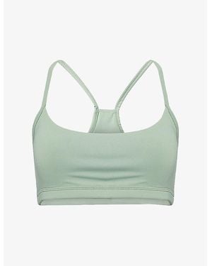ADANOLA Ultimate Low Back Racer Stretch-Jersey Bra - Green