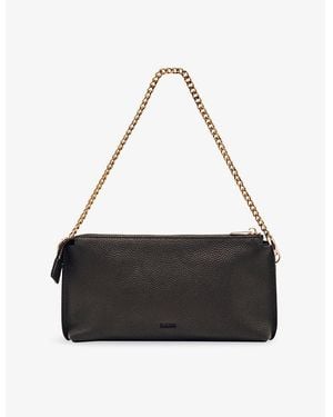 Reiss Muriel Leather Cross-Body Bag - Black