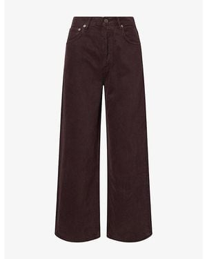 Agolde Ren Wide-Leg Denim Jeans - Purple
