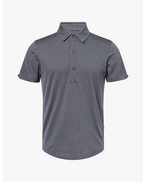 Orlebar Brown Sebastia Tailored-Fit Merino-Wool Jersey Polo Shirt - Blue