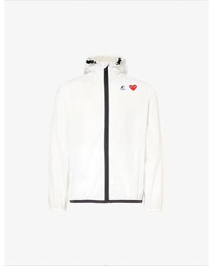 COMME DES GARÇONS PLAY Comme Des Garçons Play X K-Way Hooded Shell Jacket - White