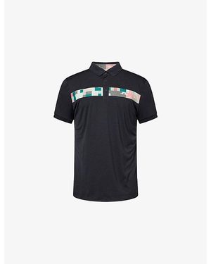 J.Lindeberg Bridger Tour Woven Polo Shirt - Blue